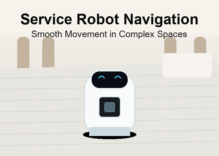 2D LiDAR Sensor for Service Robot Navigation: Smooth Movement in Complex Spaces poster style image 1