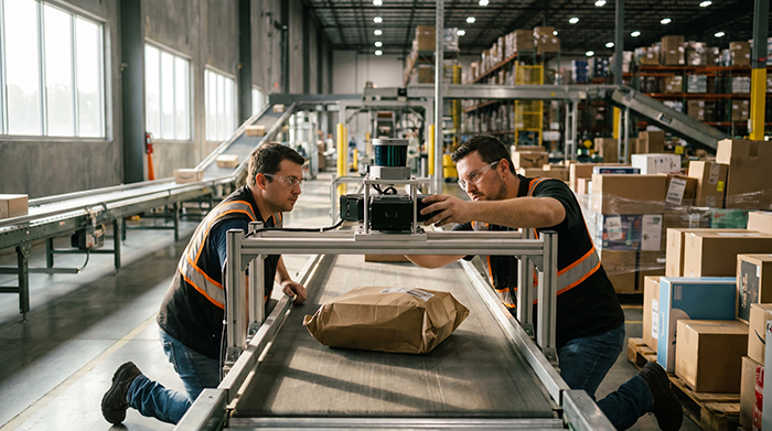 Conveyor belt LiDAR profiling for 3D LiDAR sensor applications