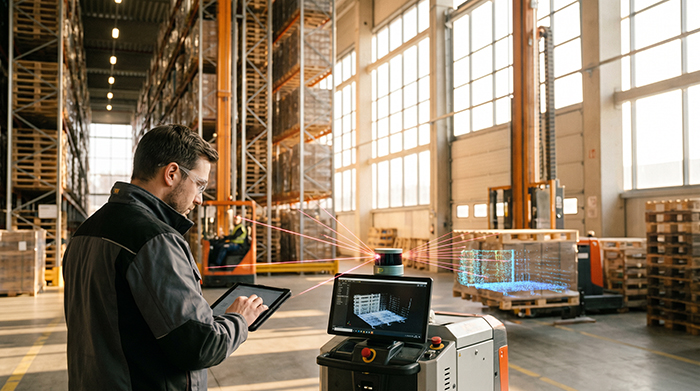 LiDAR pallet positioning for high-density racking for 3D LiDAR sensor applications