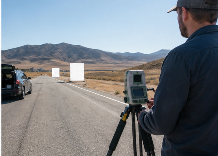 1550 nm LiDAR long-range field test validation scene 3