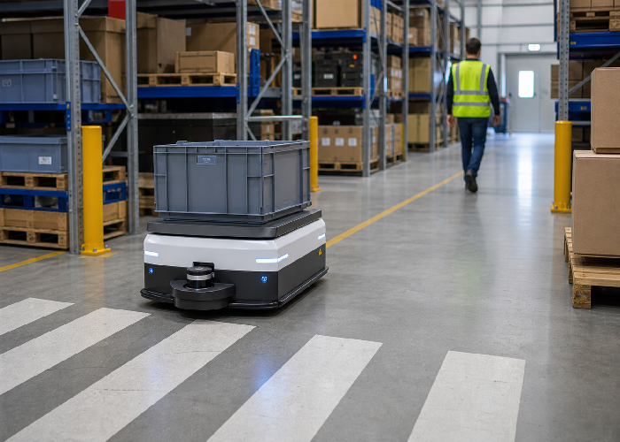 2D LiDAR in dense warehouse aisles real application featured image
