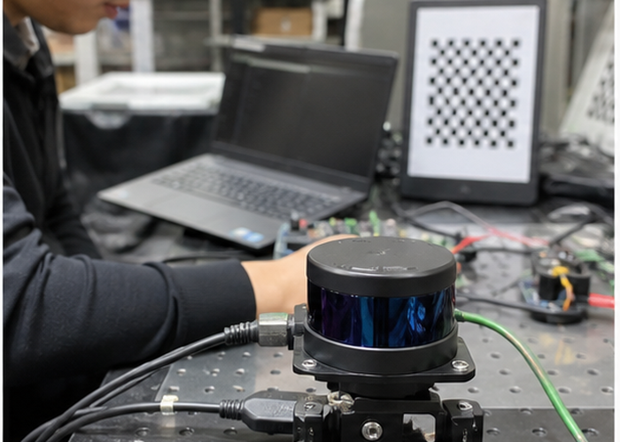 2D LiDAR sensor robot test validation scene 2