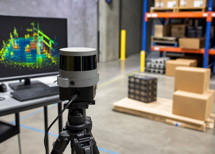 3D LiDAR point cloud setup in a realistic LiDAR application scene