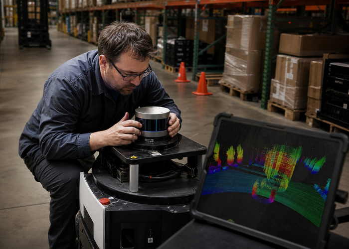 3D LiDAR point cloud setup validation scene 2