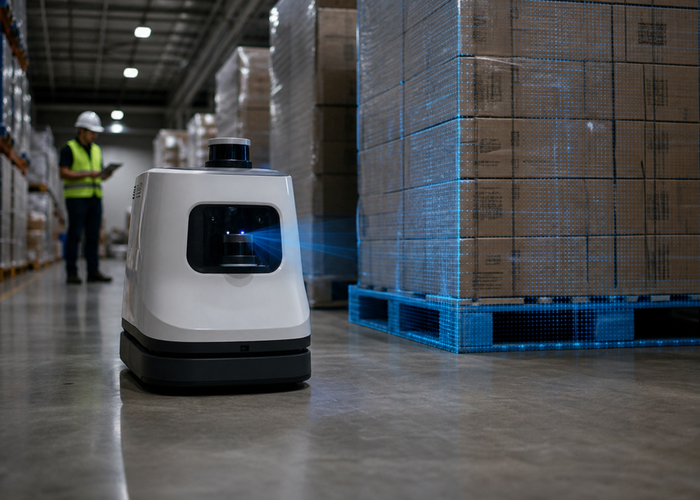 3D LiDAR pallet detection practical field validation scene 2