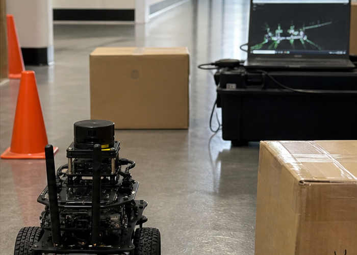 ROS robot 2D LiDAR setup validation scene 3
