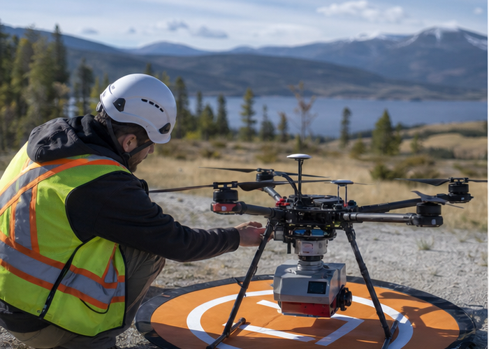 aerial mapping LiDAR UAV survey in a realistic LiDAR application scene