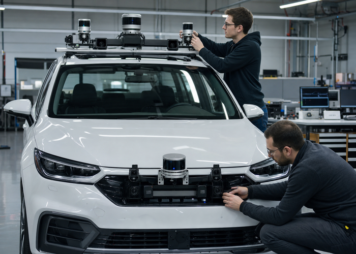 automotive LiDAR architecture test in a realistic LiDAR application scene