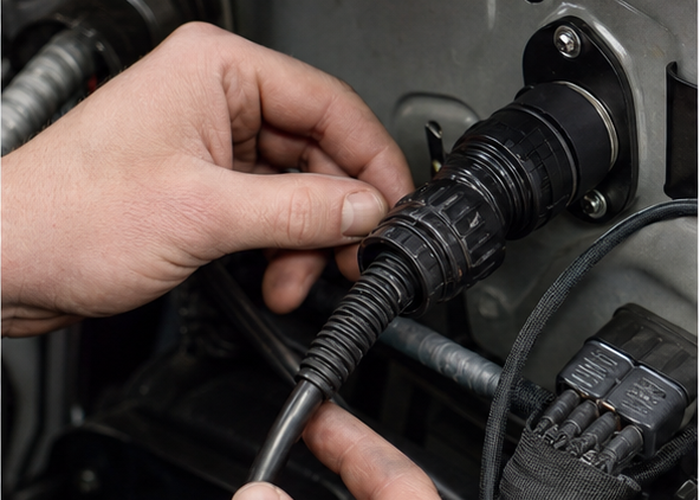 automotive LiDAR connector and wiring validation validation scene 2