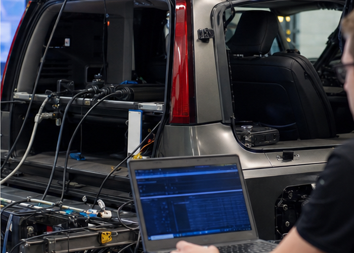 automotive LiDAR connector and wiring validation validation scene 3