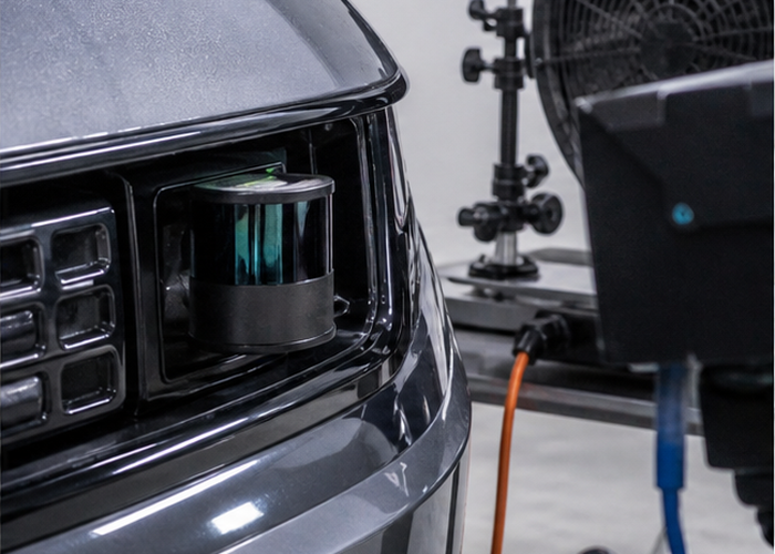 automotive LiDAR mounting test validation scene 2