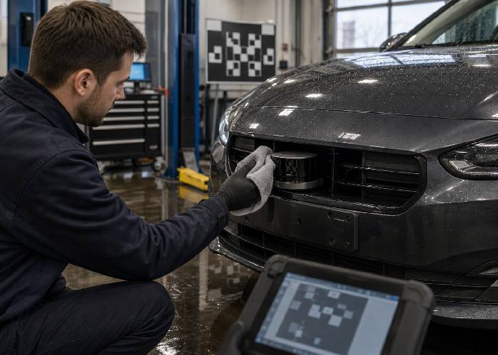 automotive LiDAR sensor cleaning field application image 3