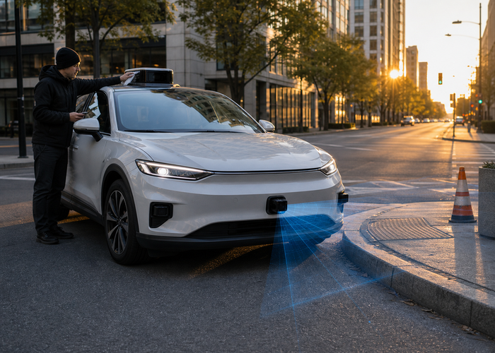 Automotive LiDAR window maintenance validation scene 3