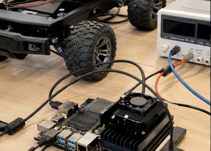 carrier board LiDAR integration bench in a realistic LiDAR application scene