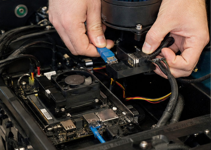 carrier board LiDAR integration bench validation scene 2