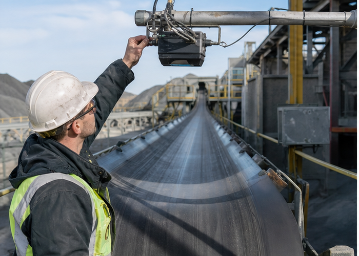 conveyor LiDAR calibration in a realistic LiDAR application scene