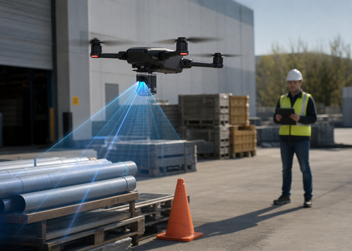 Drone LiDAR landing zone detection validation scene 2