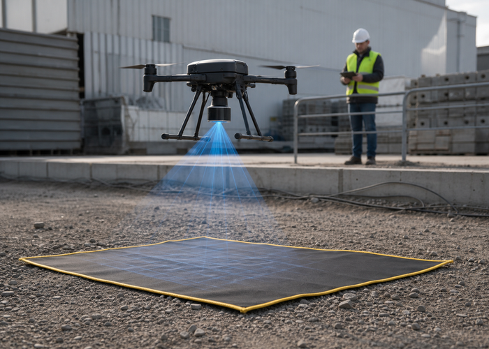 Drone LiDAR landing zone detection validation scene 3