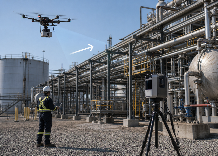 drone LiDAR vs terrestrial 3D scanning real application featured image