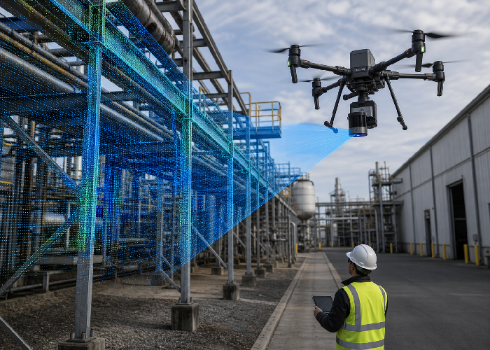 Drone LiDAR vs Terrestrial 3D Scanning for Industrial Inspection article image 2 drone LiDAR vs terrestrial 3D scanning field application image 2