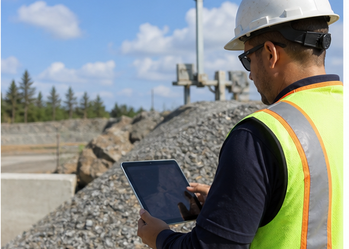 LiDAR stockpile monitoring validation scene 3