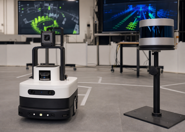 Flash LiDAR and FMCW LiDAR comparison validation scene 2