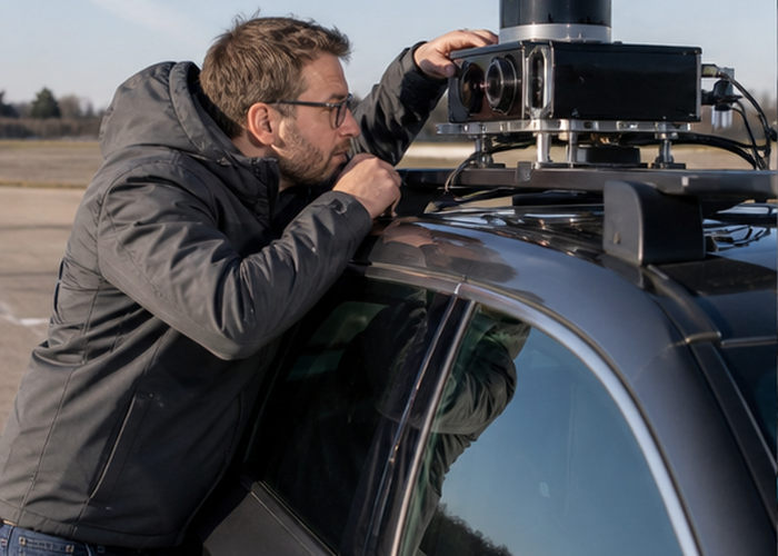 FMCW LiDAR velocity test in a realistic LiDAR application scene
