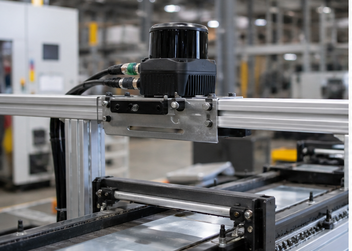 industrial LiDAR sensor in a realistic LiDAR application scene