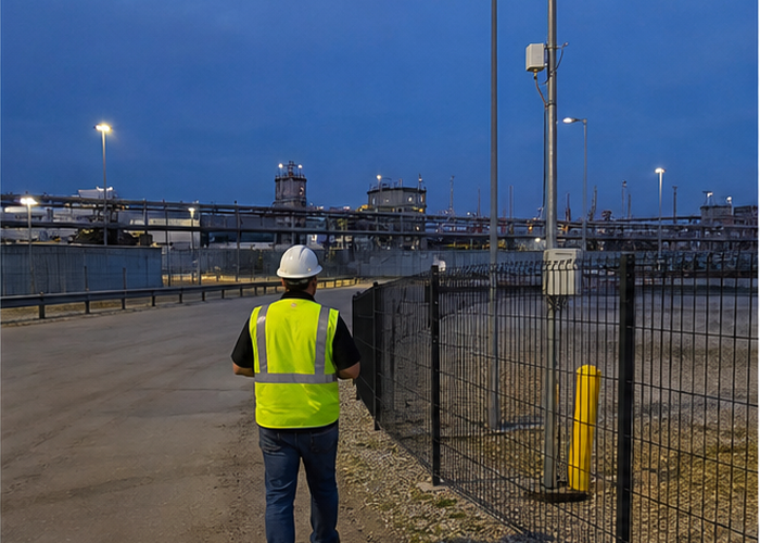 LiDAR intrusion detection perimeter setup validation scene 2