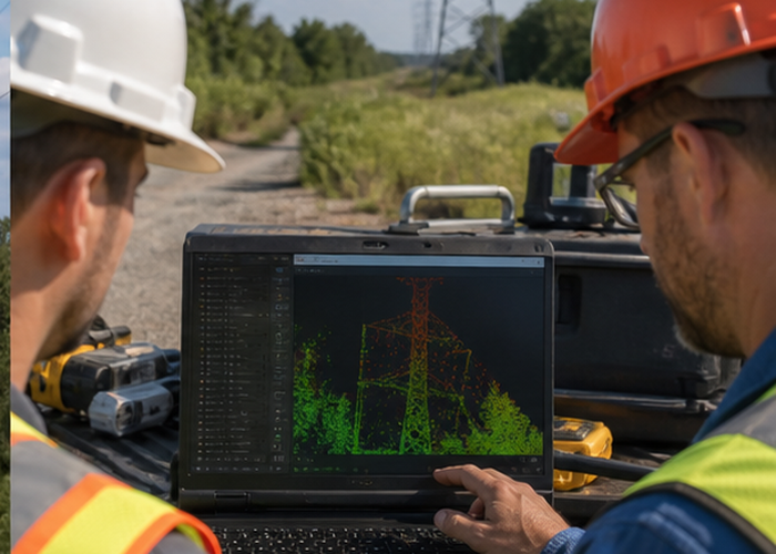UAV LiDAR power line inspection validation scene 3