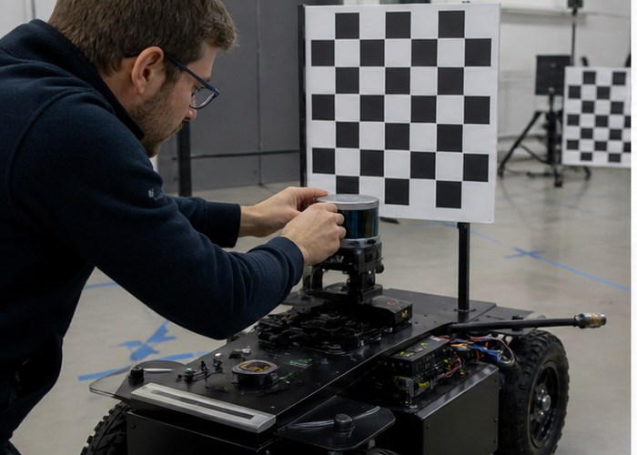 LiDAR sensor calibration in a realistic LiDAR application scene