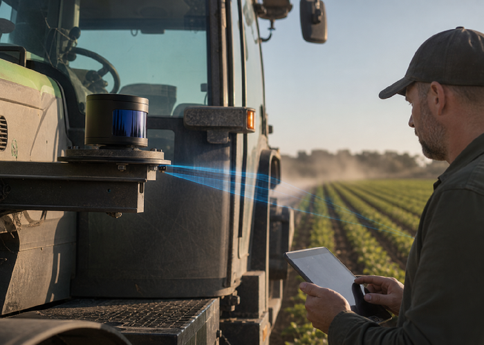 LiDAR Sensors for Heavy Equipment: Mining, Agriculture and Construction photoreal LiDAR application scene 2