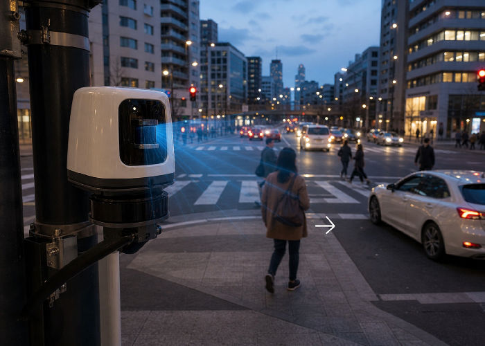 LiDAR Sensors for Smart City Traffic Monitoring photoreal LiDAR application featured image
