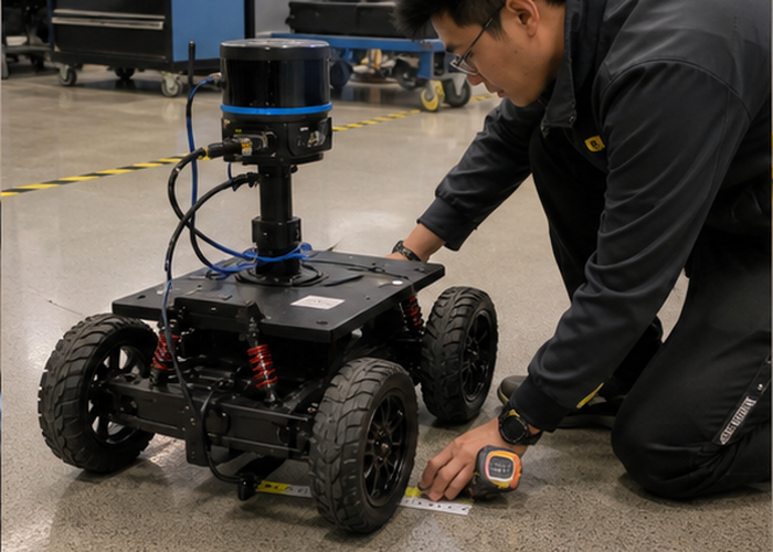 LiDAR SLAM test robot validation scene 2