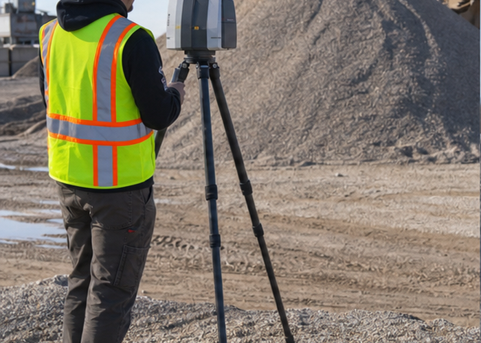 stockpile LiDAR control survey featured scene