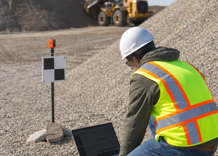 stockpile LiDAR control survey acceptance validation