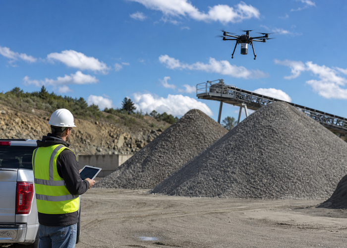 LiDAR stockpile monitoring validation scene 2