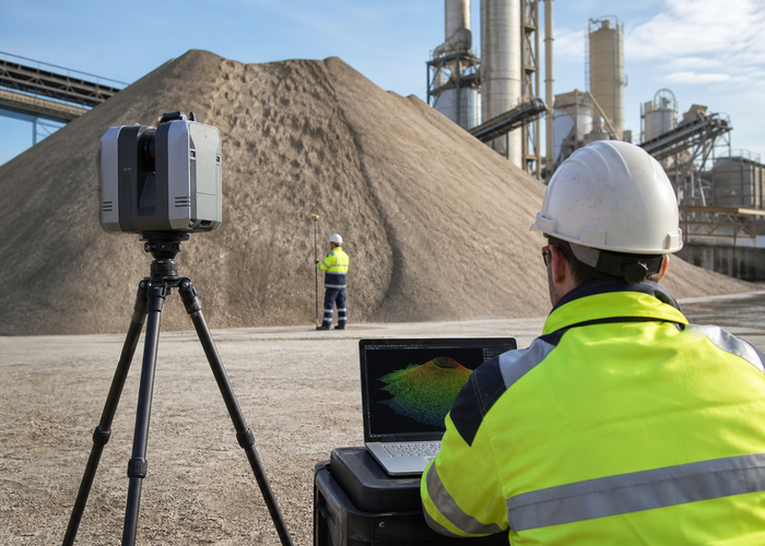 LiDAR stockpile monitoring validation scene 3