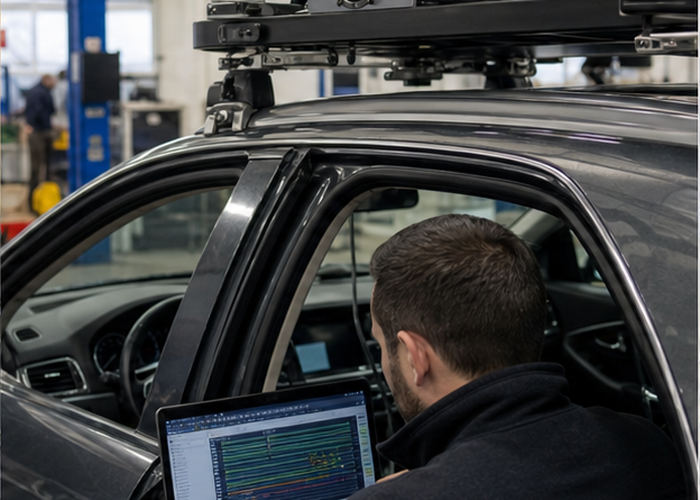 LiDAR time synchronization validation scene 2