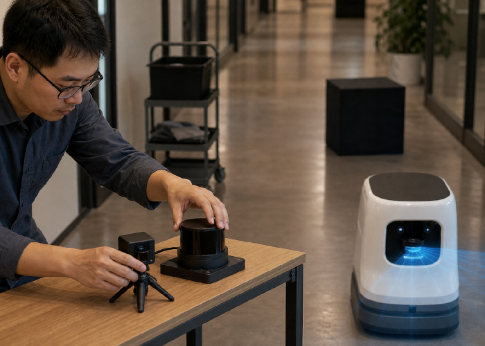 LiDAR vs ToF Sensor: When Do You Need a Real LiDAR? photoreal application image 2 LiDAR vs ToF Sensor: When Do You Need a Real LiDAR? photoreal LiDAR application scene 2