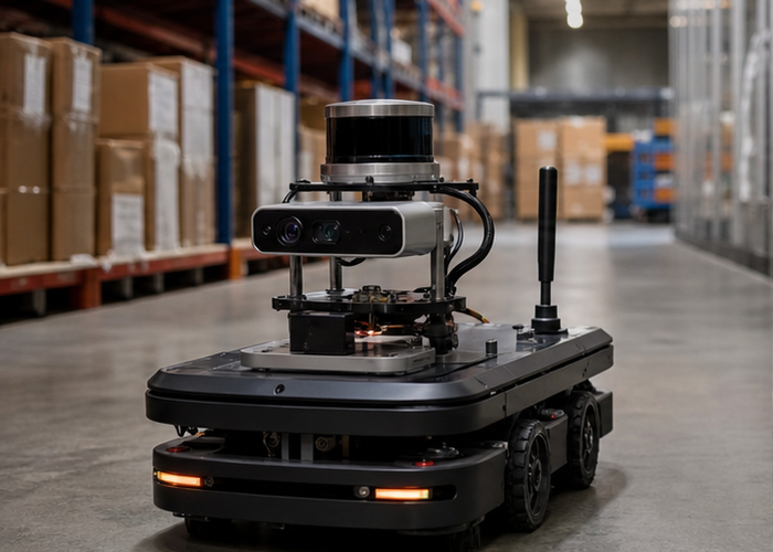 robot LiDAR sensor fusion in a realistic LiDAR application scene