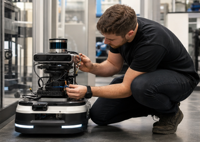 robot LiDAR sensor fusion validation scene 2