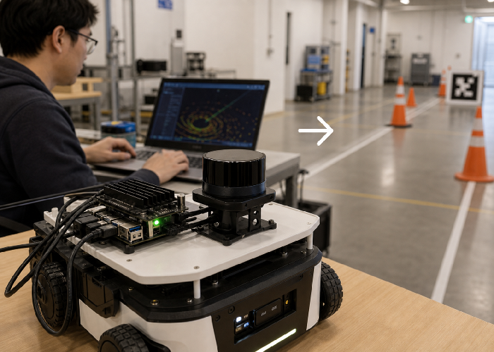 ROS 2 LiDAR real application scene