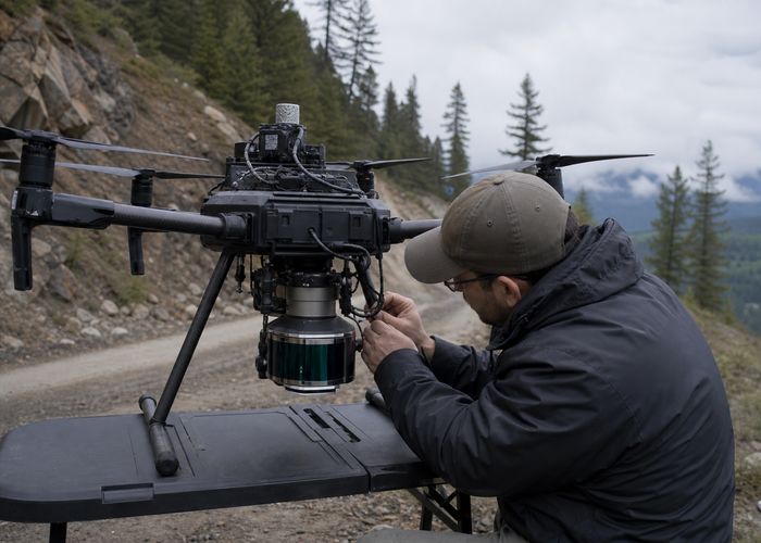 terrain follow LiDAR validation scene 2