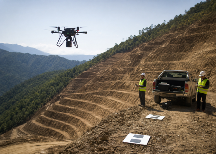 terrain follow LiDAR validation scene 3