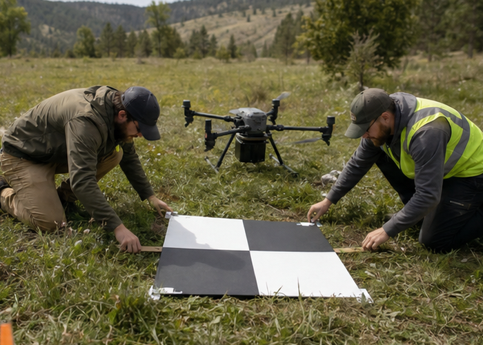 UAV LiDAR survey accuracy validation scene 2