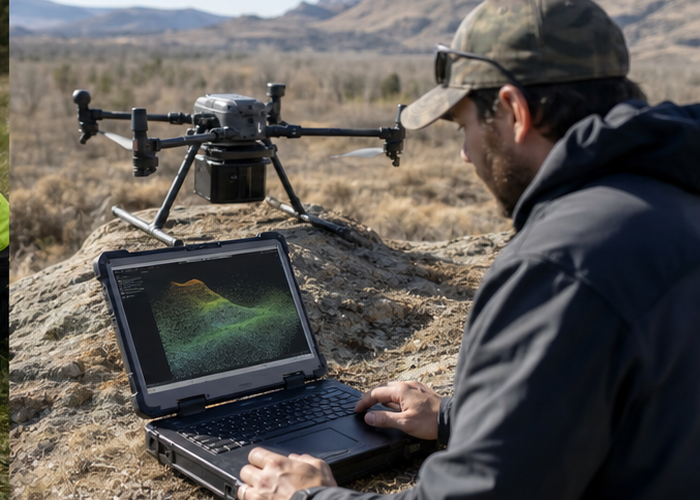 UAV LiDAR survey accuracy validation scene 3