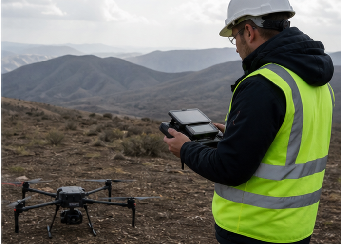 UAV topography LiDAR field survey validation scene 3