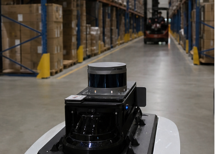 warehouse LiDAR inventory counting in a realistic LiDAR application scene