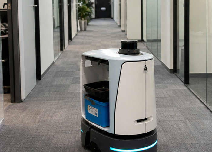 2D LiDAR mobile robot in a realistic LiDAR application scene